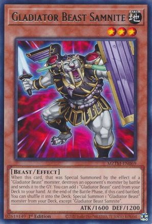 Gladiator Beast Samnite [MZTM-EN069] Rare - Yu-Gi-Oh! - Card Brawlers | Quebec | Canada |