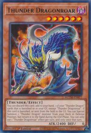 Thunder Dragonroar [MZTM-EN077] Rare - Yu-Gi-Oh! - Card Brawlers | Quebec | Canada |