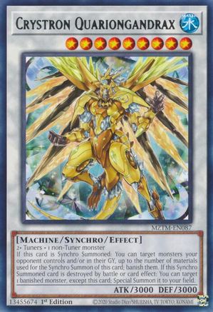 Crystron Quariongandrax [MZTM-EN087] Rare - Yu-Gi-Oh! - Card Brawlers | Quebec | Canada |