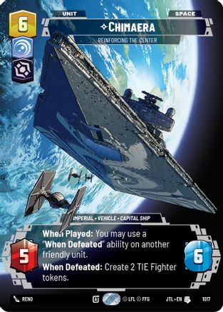 Chimaera - Reinforcing the Center (1017) (Prestige) (1017) [Jump to Lightspeed] - Fantasy Flight Games - Card Brawlers | Quebec | Canada |