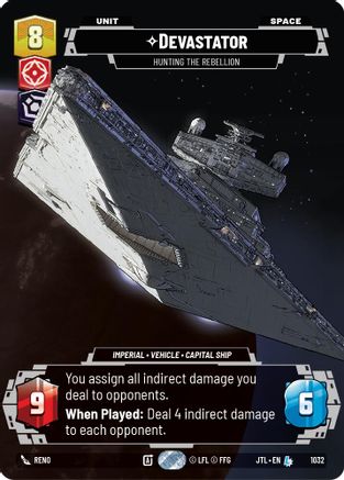 Devastator - Hunting the Rebellion (1032) (Prestige) (1032) [Jump to Lightspeed] - Fantasy Flight Games - Card Brawlers | Quebec | Canada |