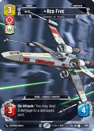 Red Five - Running the Trench (1034) (Prestige) (1034) [Jump to Lightspeed] - Fantasy Flight Games - Card Brawlers | Quebec | Canada |