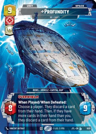 Profundity - We Fight! (1035) (Prestige) (1035) [Jump to Lightspeed] - Fantasy Flight Games - Card Brawlers | Quebec | Canada |