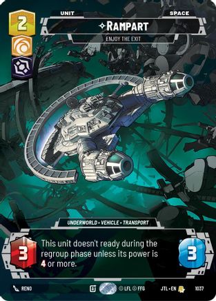 Rampart - Enjoy the Exit (1037) (Prestige) (1037) [Jump to Lightspeed] - Fantasy Flight Games - Card Brawlers | Quebec | Canada |