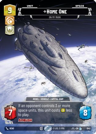 Home One - On My Mark (1043) (Prestige) (1043) [Jump to Lightspeed] - Fantasy Flight Games - Card Brawlers | Quebec | Canada |