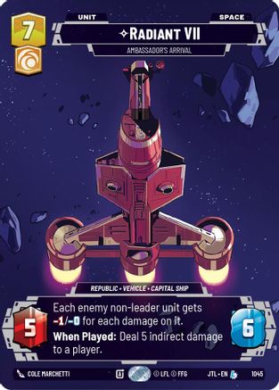 Radiant VII - Ambassadors' Arrival (1045) (Prestige) (1045) [Jump to Lightspeed] - Fantasy Flight Games - Card Brawlers | Quebec | Canada |