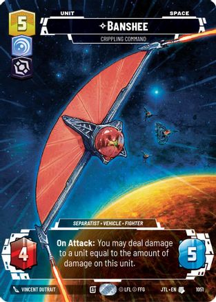 Banshee - Crippling Command (1051) (Prestige Foil) (1051) [Jump to Lightspeed] - Fantasy Flight Games - Card Brawlers | Quebec | Canada |