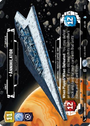 Annihilator - Tagge's Flagship (1054) (Prestige Foil) (1054) [Jump to Lightspeed] - Fantasy Flight Games - Card Brawlers | Quebec | Canada |