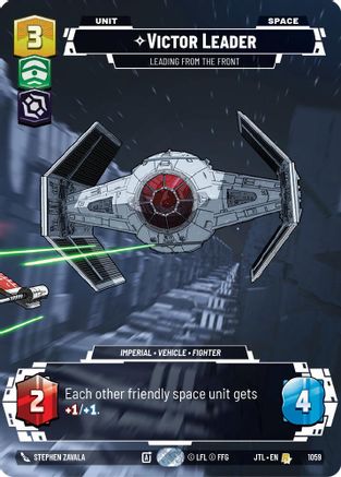 Victor Leader - Leading from the Front (1059) (Prestige Foil) (1059) [Jump to Lightspeed] - Fantasy Flight Games - Card Brawlers | Quebec | Canada |