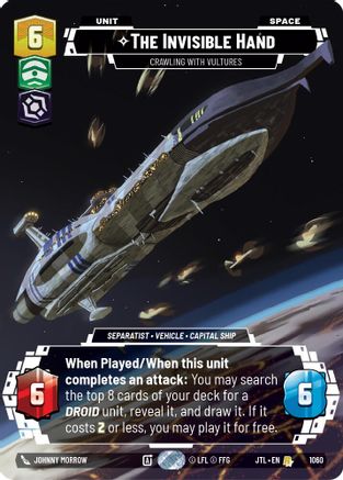 The Invisible Hand - Crawling With Vultures (1060) (Prestige Foil) (1060) [Jump to Lightspeed] - Fantasy Flight Games - Card Brawlers | Quebec | Canada |