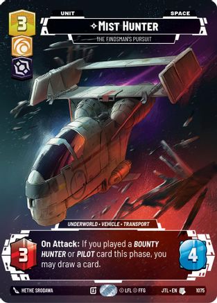 Mist Hunter - The Findsman's Pursuit (1075) (Prestige Foil) (1075) [Jump to Lightspeed] - Fantasy Flight Games - Card Brawlers | Quebec | Canada |