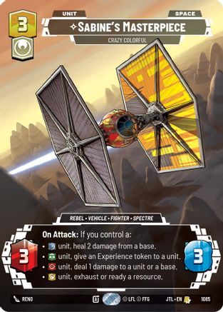 Sabine's Masterpiece - Crazy Colorful (1085) (Prestige Foil) (1085) [Jump to Lightspeed] - Fantasy Flight Games - Card Brawlers | Quebec | Canada |