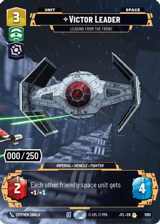 Victor Leader - Leading from the Front (1095) (Serialized) (1095) [Jump to Lightspeed] - Fantasy Flight Games - Card Brawlers | Quebec | Canada |