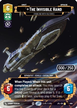 The Invisible Hand - Crawling With Vultures (1096) (Serialized) (1096) [Jump to Lightspeed] - Fantasy Flight Games - Card Brawlers | Quebec | Canada |