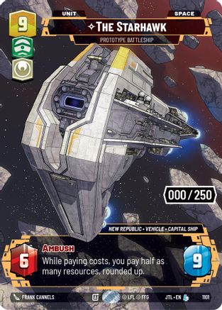 The Starhawk - Prototype Battleship (1101) (Serialized) (1101) [Jump to Lightspeed] - Fantasy Flight Games - Card Brawlers | Quebec | Canada |