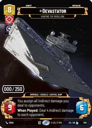 Devastator - Hunting the Rebellion (1104) (Serialized) (1104) [Jump to Lightspeed] - Fantasy Flight Games - Card Brawlers | Quebec | Canada |