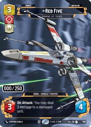 Red Five - Running the Trench (1106) (Serialized) (1106) [Jump to Lightspeed] - Fantasy Flight Games - Card Brawlers | Quebec | Canada |