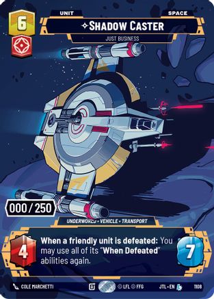 Shadow Caster - Just Business (1108) (Serialized) (1108) [Jump to Lightspeed] - Fantasy Flight Games - Card Brawlers | Quebec | Canada |