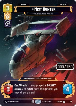 Mist Hunter - The Findsman's Pursuit (1111) (Serialized) (1111) [Jump to Lightspeed] - Fantasy Flight Games - Card Brawlers | Quebec | Canada |