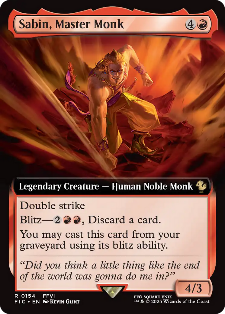 Sabin, Master Monk (Extended Art) [FINAL FANTASY Commander] - Magic: The Gathering - Card Brawlers | Quebec | Canada |