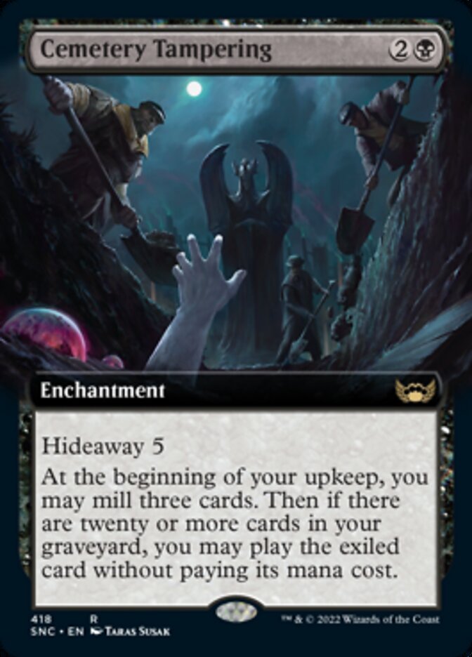 Cemetery Tampering (Extended Art) [Streets of New Capenna] - Magic: The Gathering - Card Brawlers | Quebec | Canada |