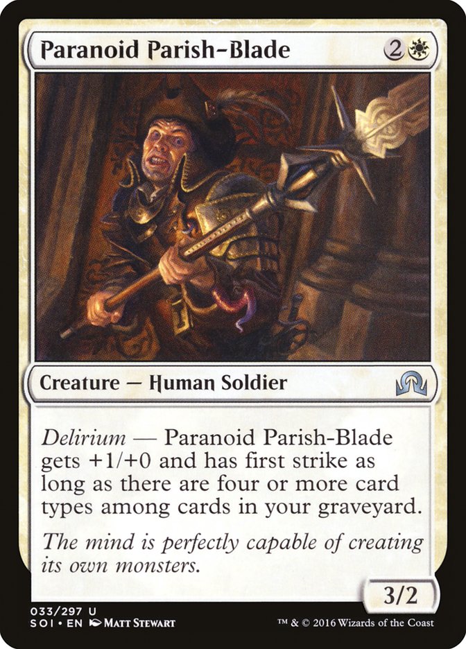 Paranoid Parish-Blade [Shadows over Innistrad] - Magic: The Gathering - Card Brawlers | Quebec | Canada |
