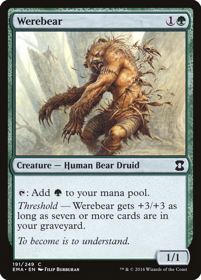 Werebear [Eternal Masters] - Magic: The Gathering - Card Brawlers | Quebec | Canada |