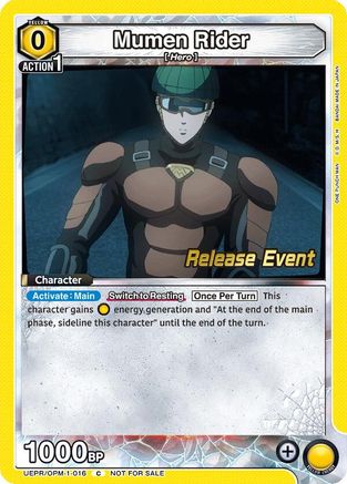 Mumen Rider (016) (UEPR/OPM-1-016) - UE06BT One Punch Man Release Event Cards - UE06BT: One Punch Man Release Event Cards - Card Brawlers | Quebec | Canada |