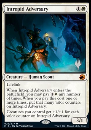Intrepid Adversary (Promo Pack) [Innistrad: Midnight Hunt Promos] - Magic: The Gathering - Card Brawlers | Quebec | Canada |