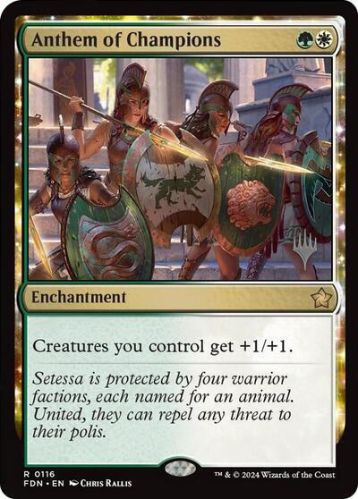 Anthem of Champions (Promo Pack) [Foundations Promos] - Magic: The Gathering - Card Brawlers | Quebec | Canada |