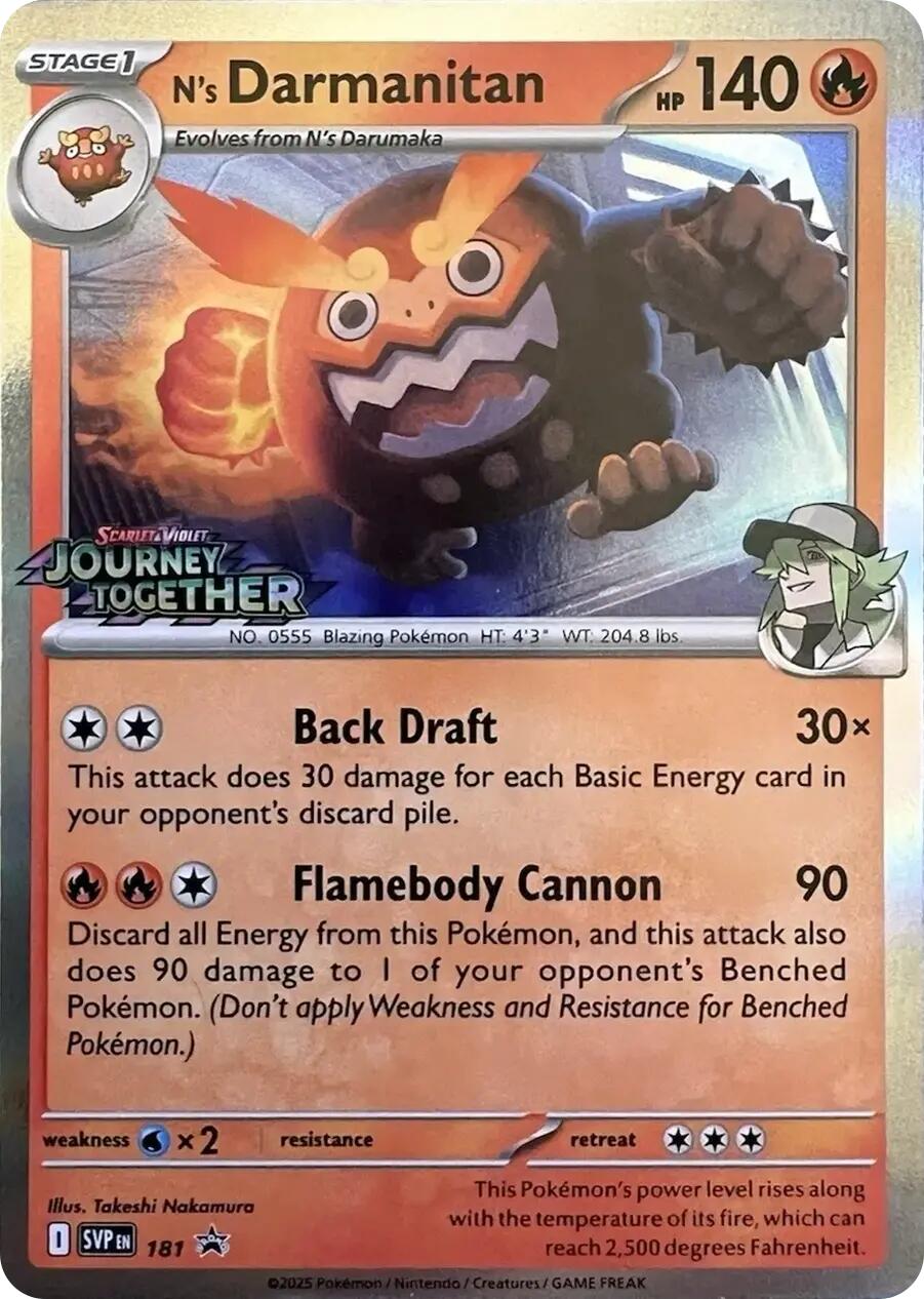N's Darmanitan (181) [Scarlet & Violet: Black Star Promos] - Pokémon - Card Brawlers | Quebec | Canada |