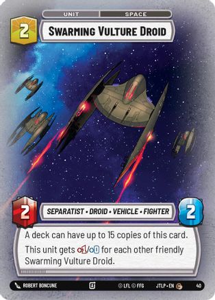 Swarming Vulture Droid (40) (40) [Jump to Lightspeed: Weekly Play] - Fantasy Flight Games - Card Brawlers | Quebec | Canada |