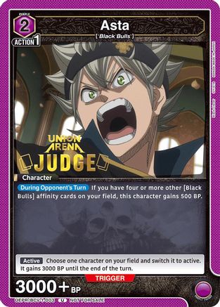 Asta (003) (Judge Pack) (UEPR/BCV-1-003) - Union Arena Promotion Cards Foil - Union Arena Promotion Cards - Card Brawlers | Quebec | Canada |