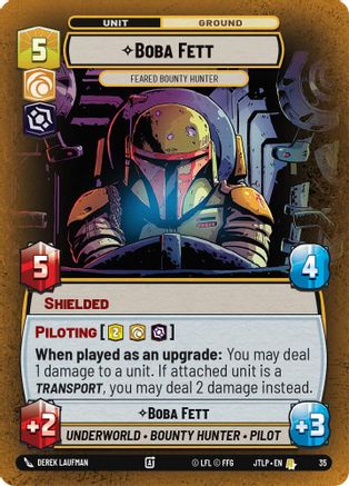 Boba Fett - Feared Bounty Hunter (35) (35) [Jump to Lightspeed: Weekly Play] - Fantasy Flight Games - Card Brawlers | Quebec | Canada |