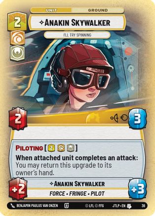 Anakin Skywalker - I'll Try Spinning (36) (36) [Jump to Lightspeed: Weekly Play] - Fantasy Flight Games - Card Brawlers | Quebec | Canada |