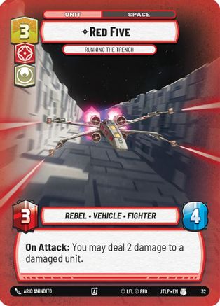 Red Five - Running the Trench (32) (32) [Jump to Lightspeed: Weekly Play] - Fantasy Flight Games - Card Brawlers | Quebec | Canada |