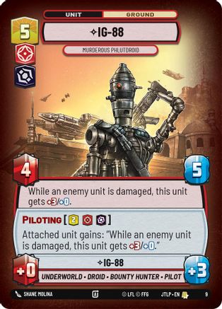 IG-88 - Murderous Phlutdroid (9) (9) [Jump to Lightspeed: Weekly Play] - Fantasy Flight Games - Card Brawlers | Quebec | Canada |