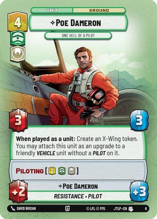 Poe Dameron - One Hell of a Pilot (6) (6) [Jump to Lightspeed: Weekly Play] - Fantasy Flight Games - Card Brawlers | Quebec | Canada |