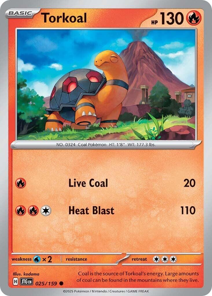 Torkoal (025/159) [Scarlet & Violet: Journey Together] - Pokémon - Card Brawlers | Quebec | Canada |