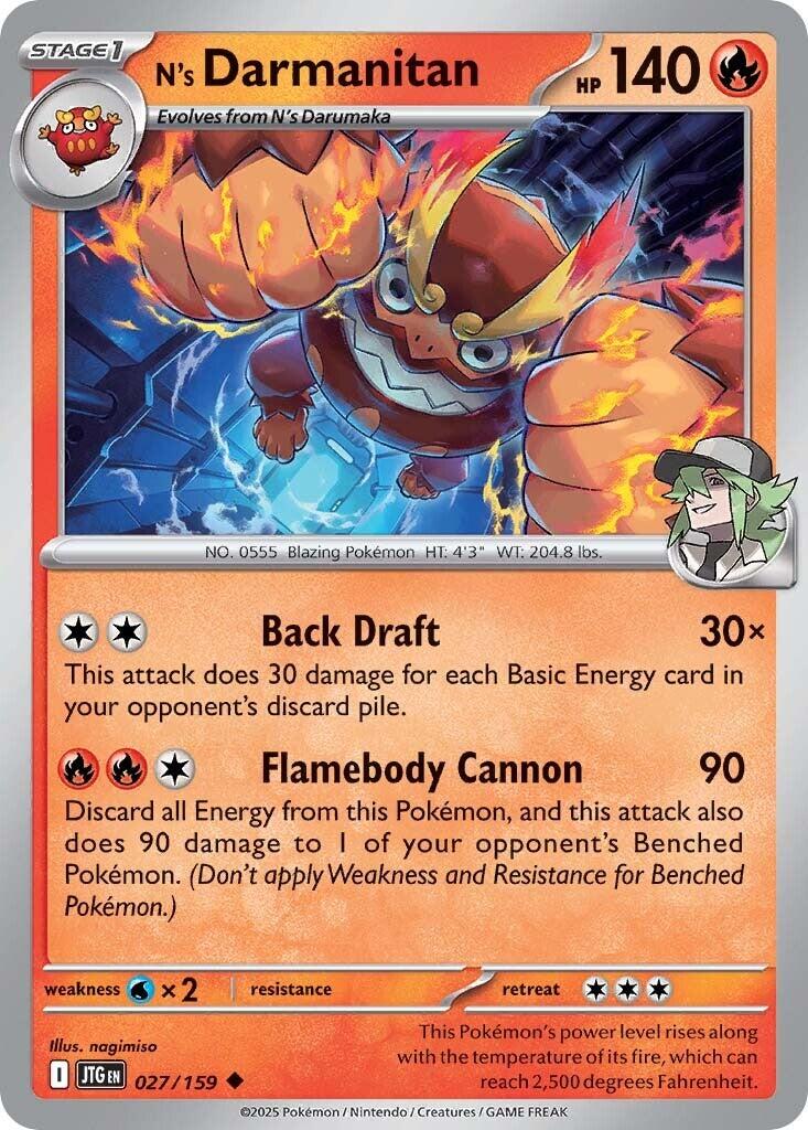 N's Darmanitan (027/159) [Scarlet & Violet: Journey Together] - Pokémon - Card Brawlers | Quebec | Canada |