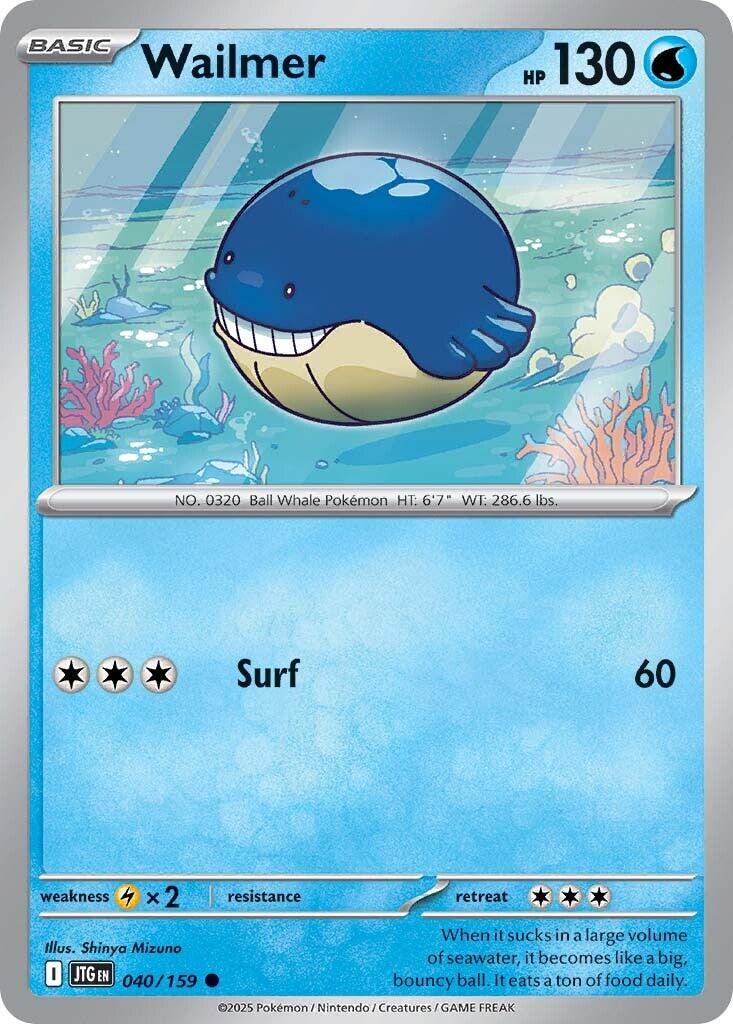 Wailmer (040/159) [Scarlet & Violet: Journey Together] - Pokémon - Card Brawlers | Quebec | Canada |