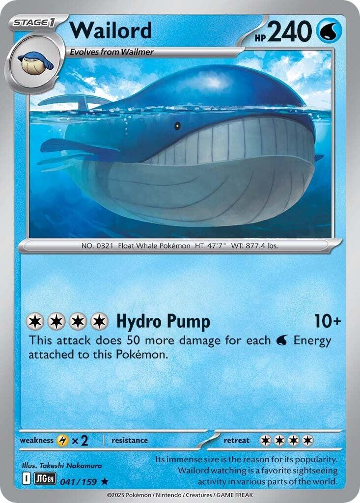 Wailord (041/159) [Scarlet & Violet: Journey Together] - Pokémon - Card Brawlers | Quebec | Canada |