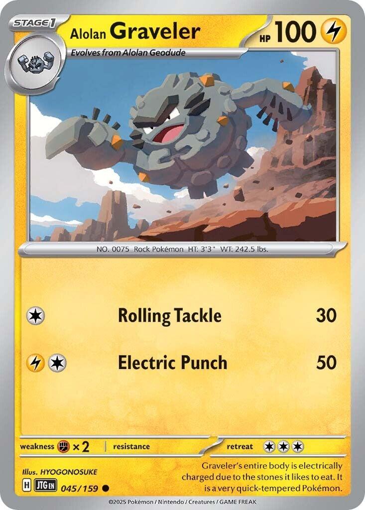 Alolan Graveler (045/159) [Scarlet & Violet: Journey Together] - Pokémon - Card Brawlers | Quebec | Canada |