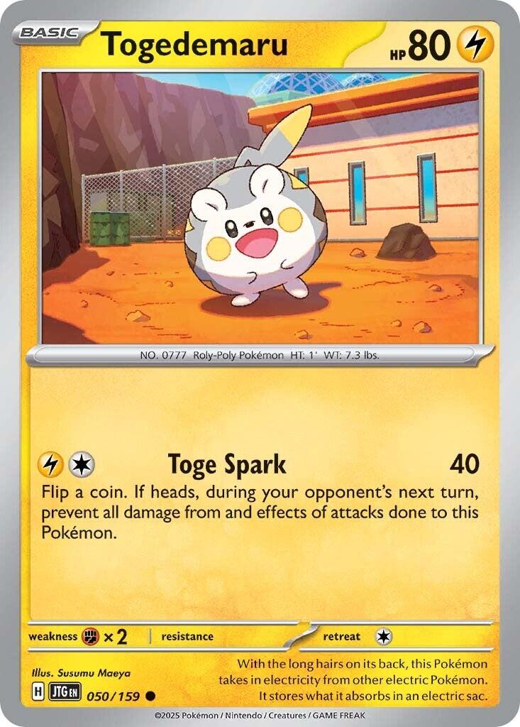 Togedemaru (050/159) [Scarlet & Violet: Journey Together] - Pokémon - Card Brawlers | Quebec | Canada |