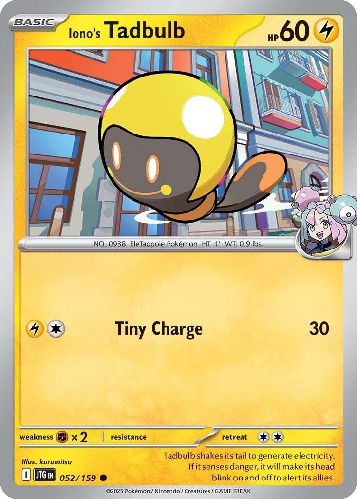 Iono's Tadbulb (052/159) [Scarlet & Violet: Journey Together] - Pokémon - Card Brawlers | Quebec | Canada |
