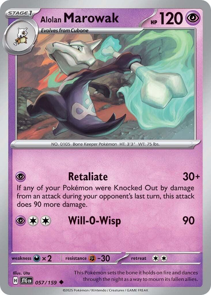 Alolan Marowak (057/159) [Scarlet & Violet: Journey Together] - Pokémon - Card Brawlers | Quebec | Canada |