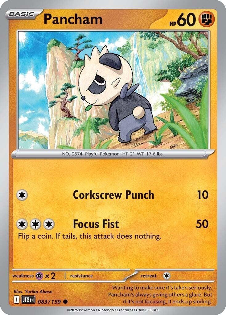 Pancham (083/159) [Scarlet & Violet: Journey Together] - Pokémon - Card Brawlers | Quebec | Canada |