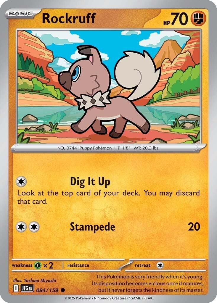 Rockruff (084/159) [Scarlet & Violet: Journey Together] - Pokémon - Card Brawlers | Quebec | Canada |