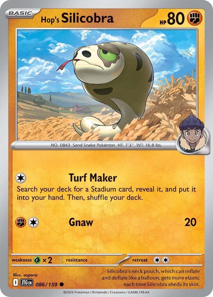 Hop's Silicobra (086/159) [Scarlet & Violet: Journey Together] - Pokémon - Card Brawlers | Quebec | Canada |