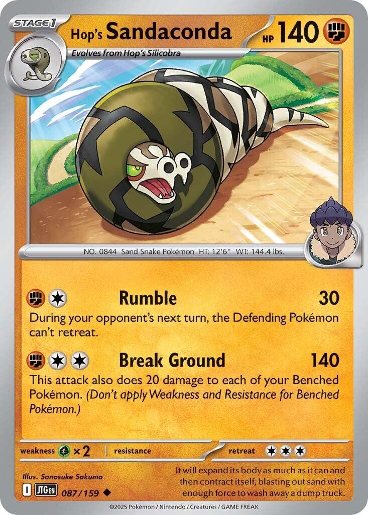 Hop's Sandaconda (087/159) [Scarlet & Violet: Journey Together] - Pokémon - Card Brawlers | Quebec | Canada |